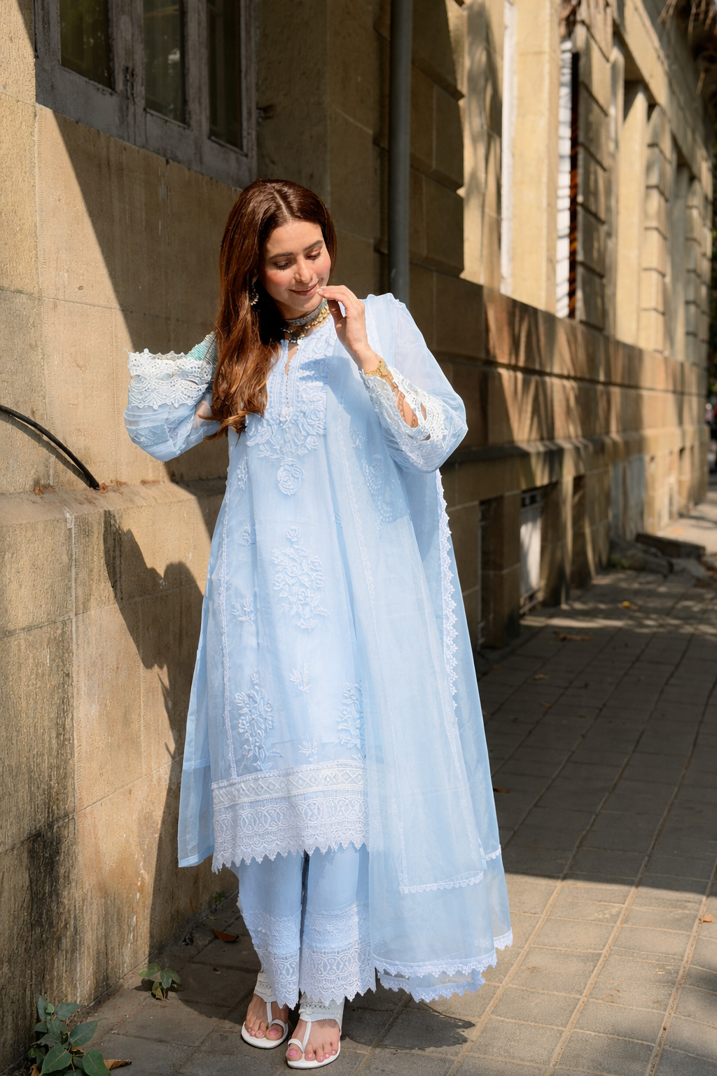 Aamna sharif in Aurora (Powder Blue)