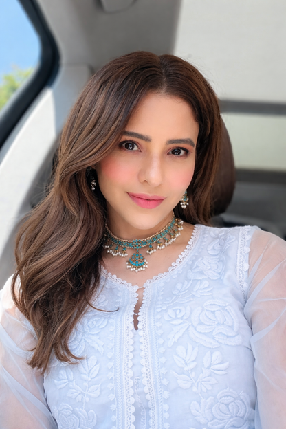 Aamna sharif in Aurora (Powder Blue)