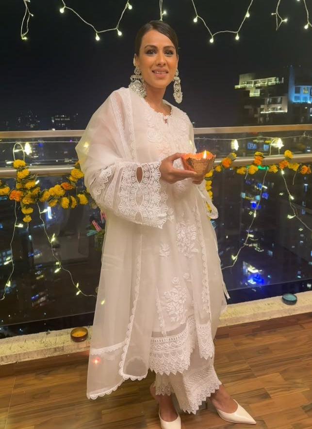Nia Sharma in Aurora Suit Set