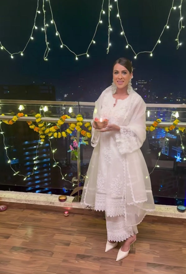 Nia Sharma in Aurora Suit Set