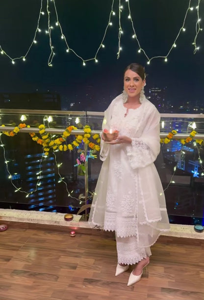 Nia Sharma in Aurora Suit Set