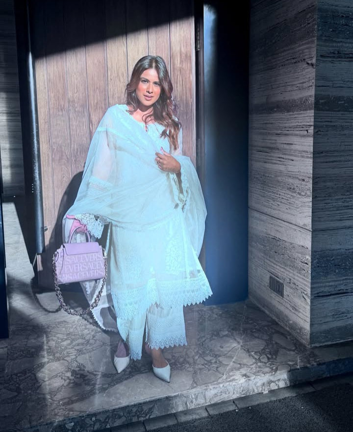 Nia Sharma in Aurora Suit Set