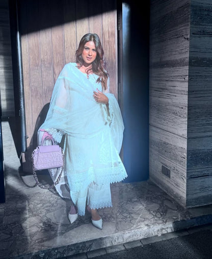 Nia Sharma in Aurora Suit Set